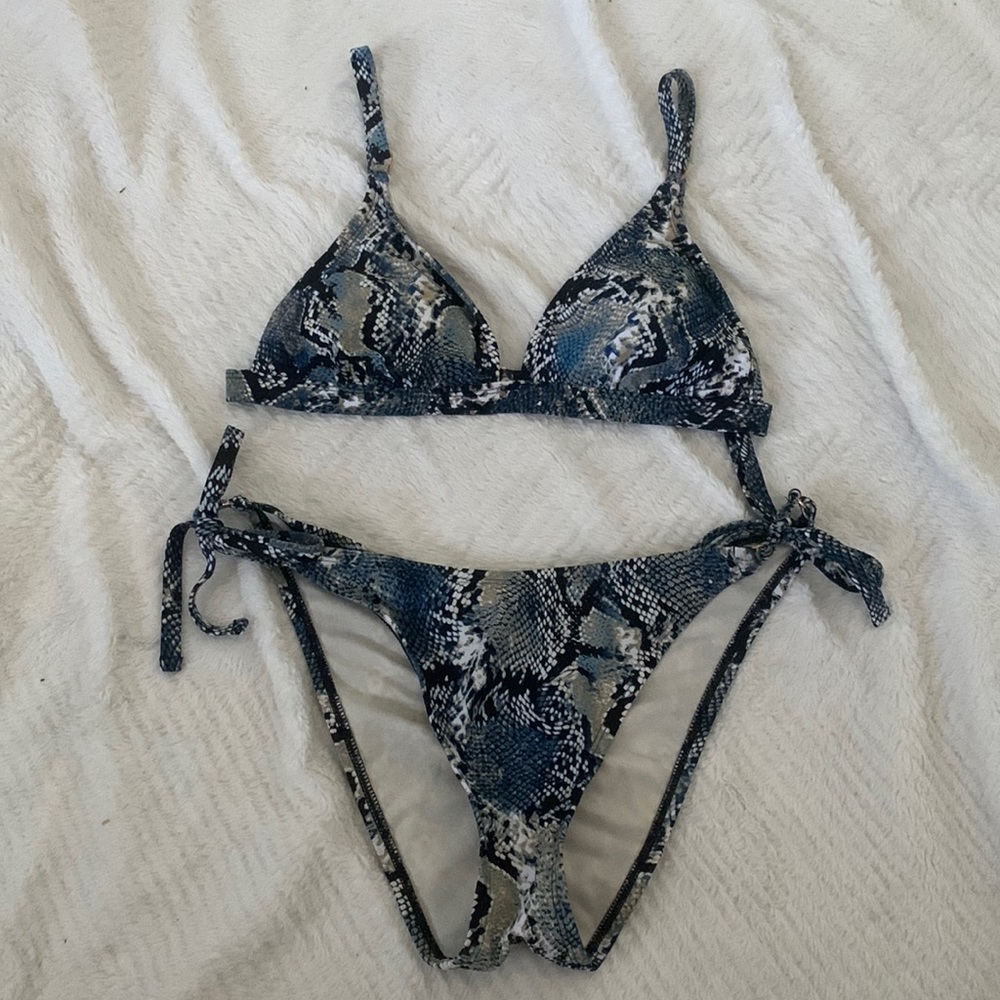 Scaly print bikini
